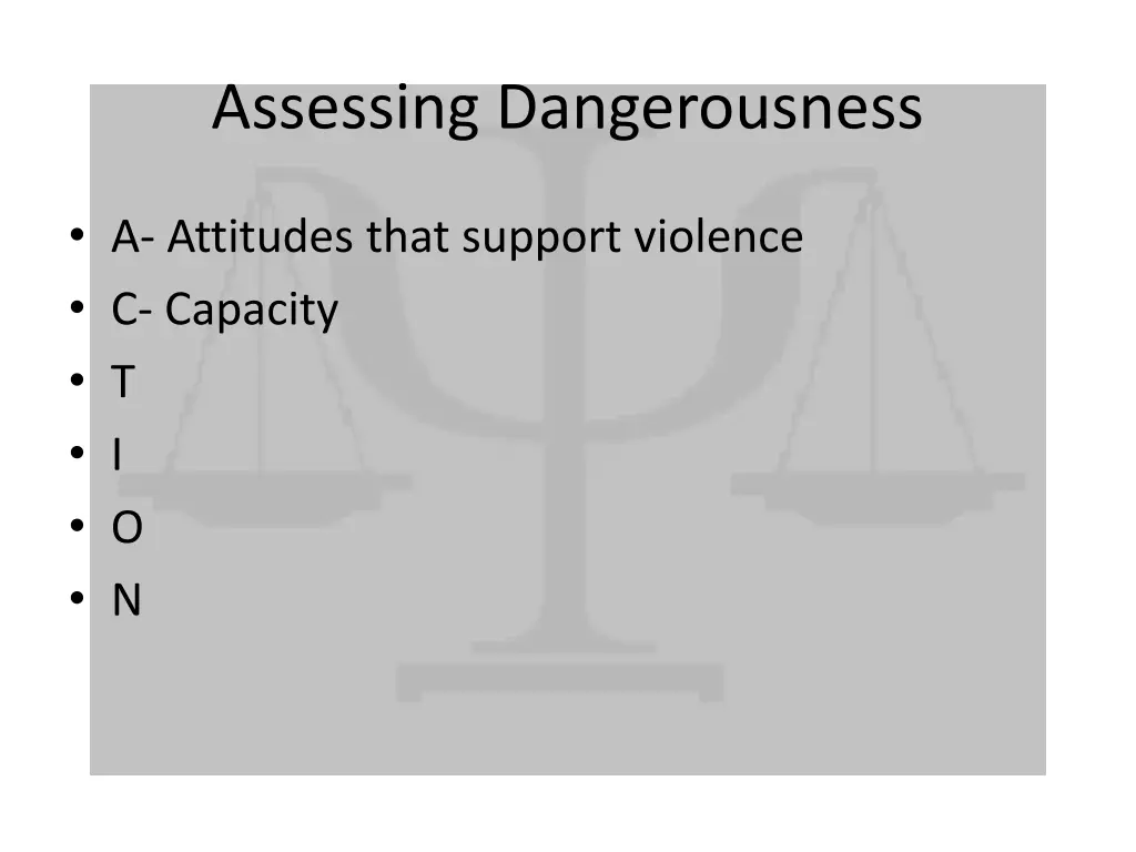 assessing dangerousness 3