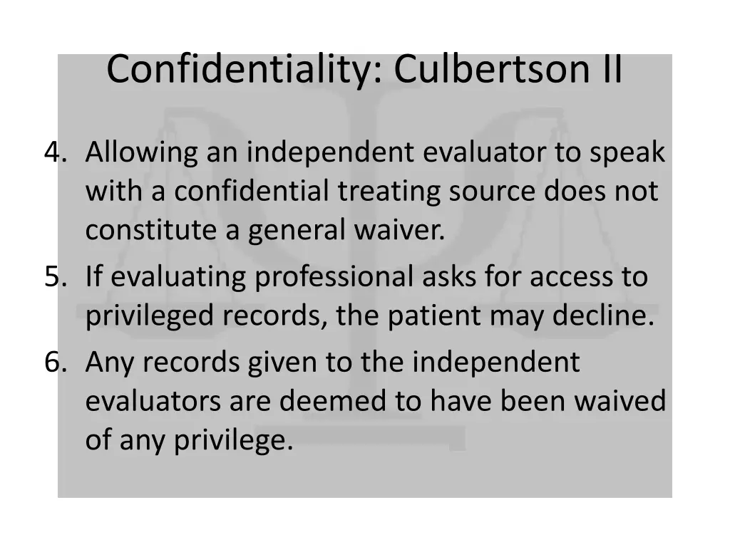 confidentiality culbertson ii 1