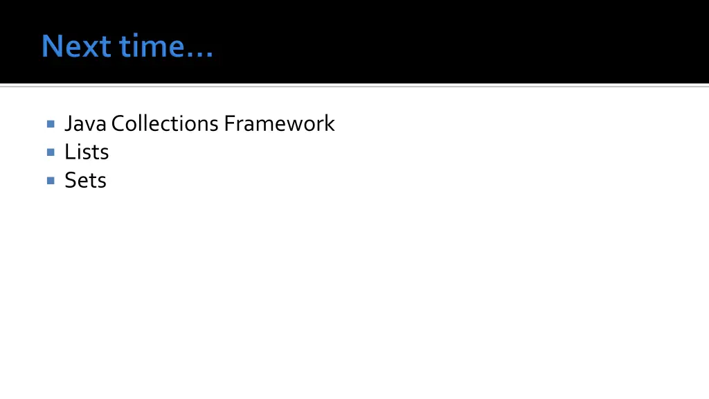 java collections framework lists sets