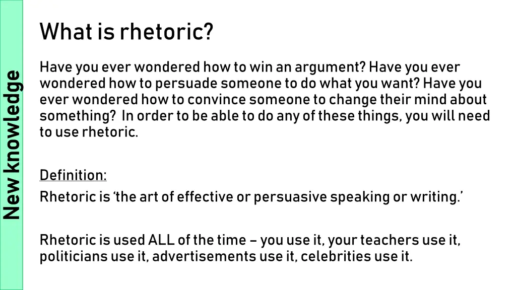 what is rhetoric