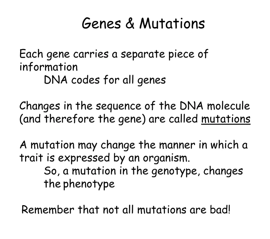 genes mutations