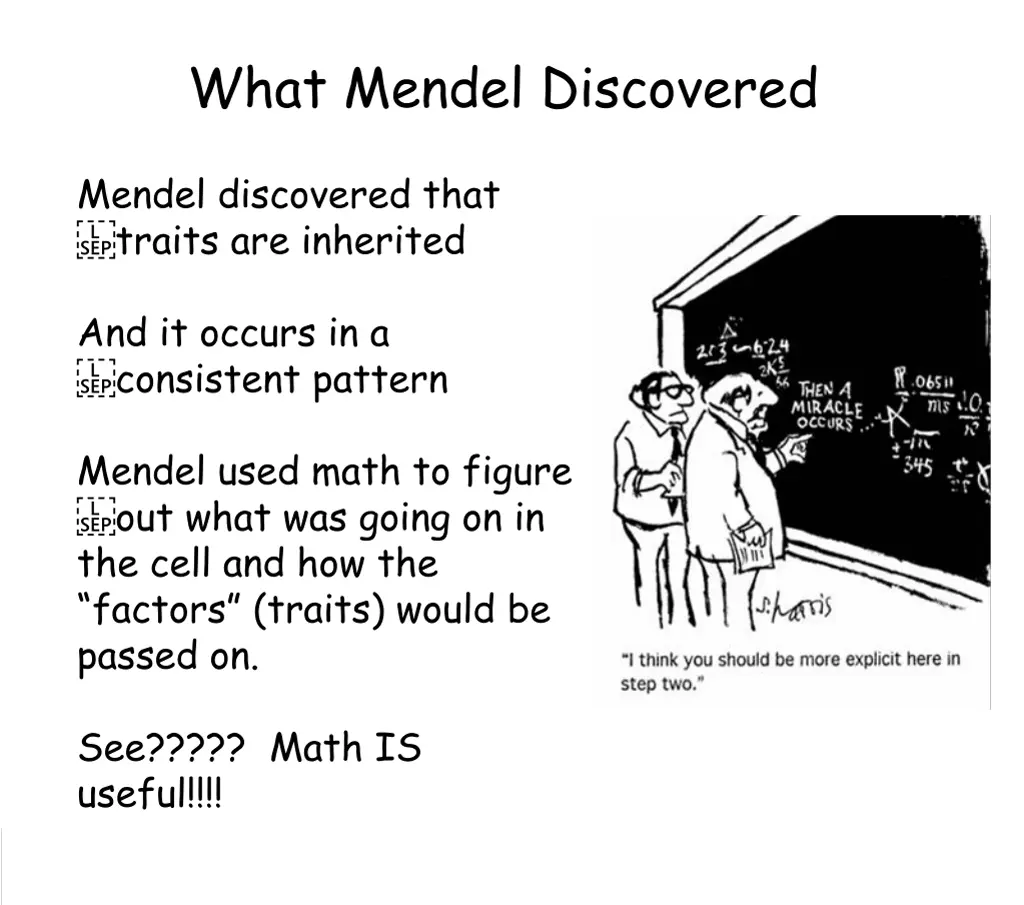 what mendel discovered