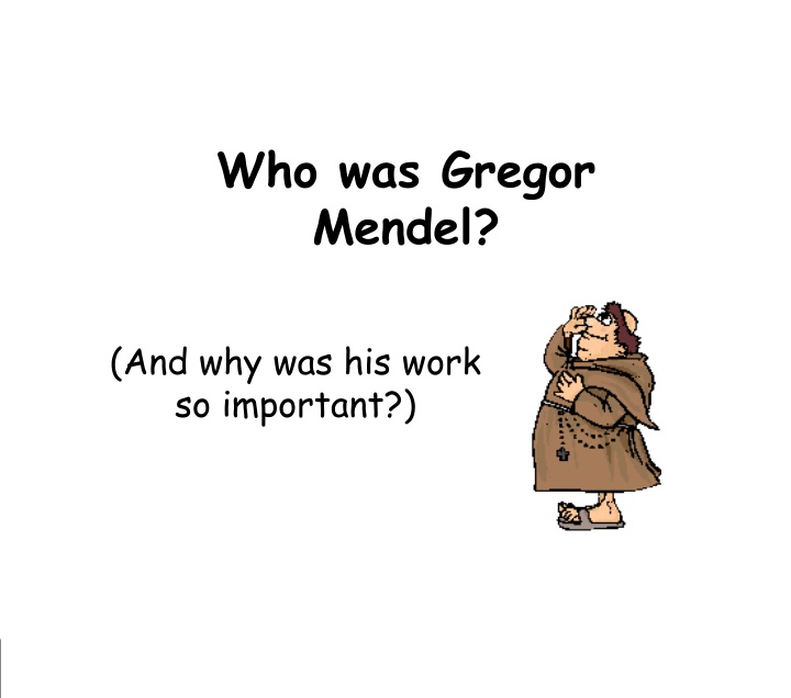 who was gregor mendel