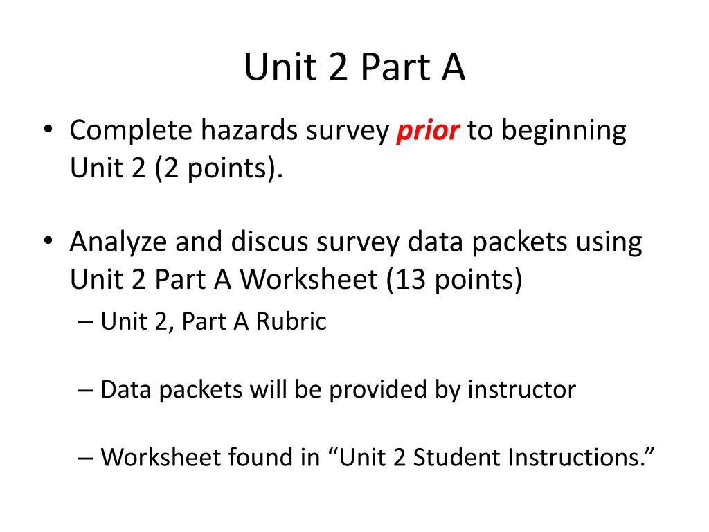 unit 2 part a