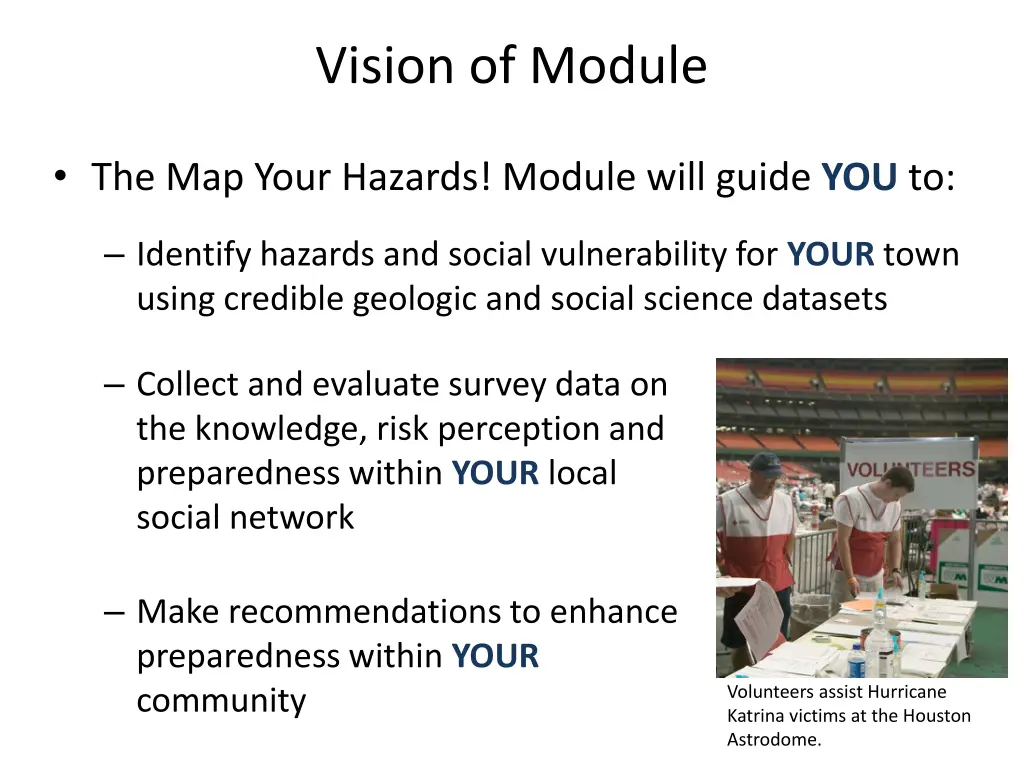 vision of module 1