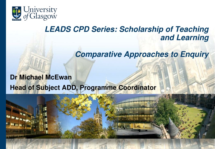 leads cpd series scholarship of teaching