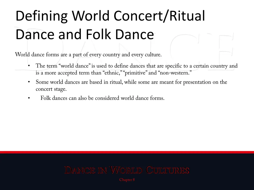 defining world concert ritual dance and folk dance