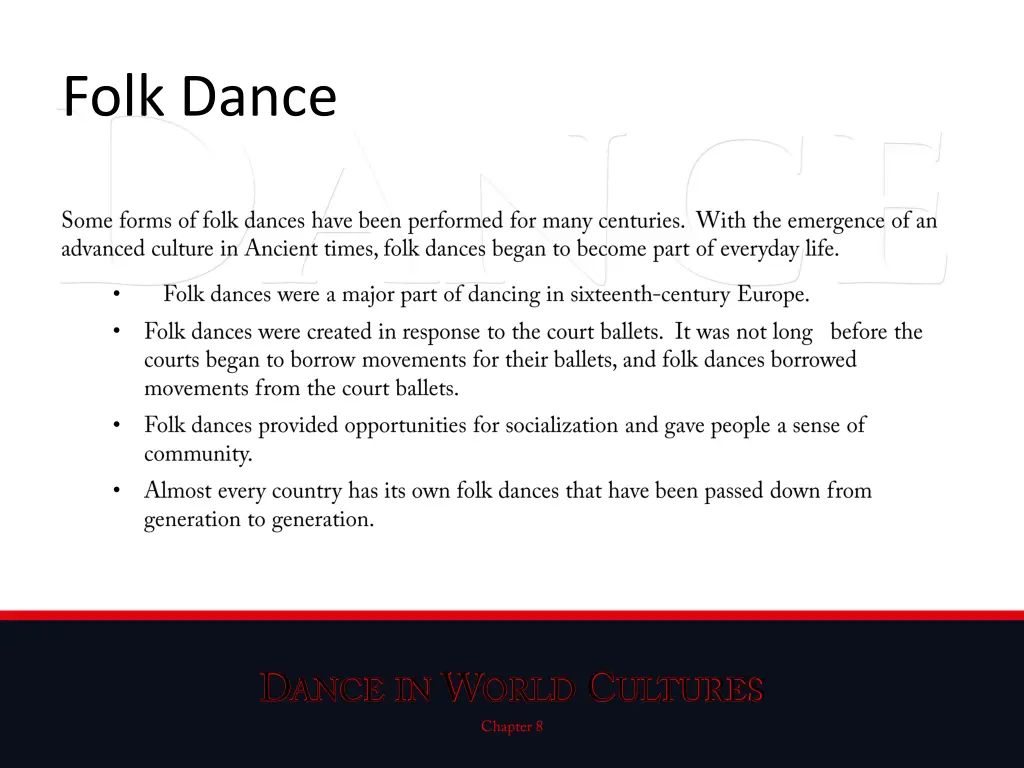 folk dance