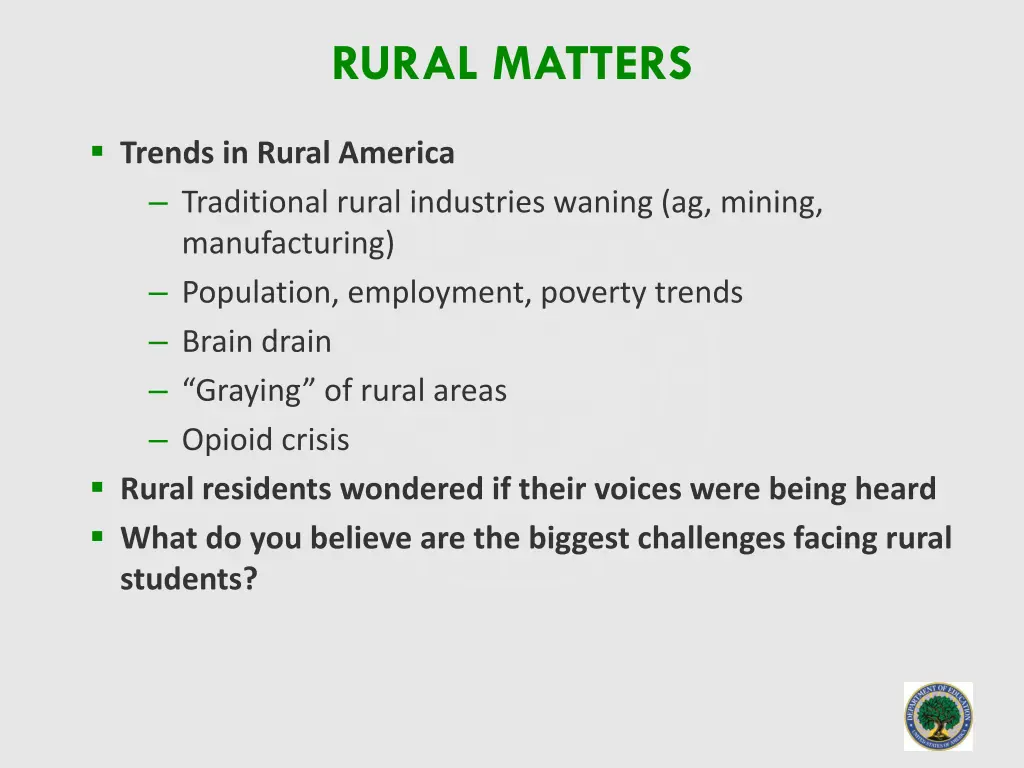 rural matters 3