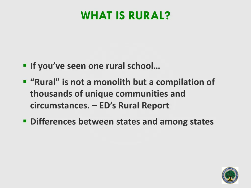 what is rural 3