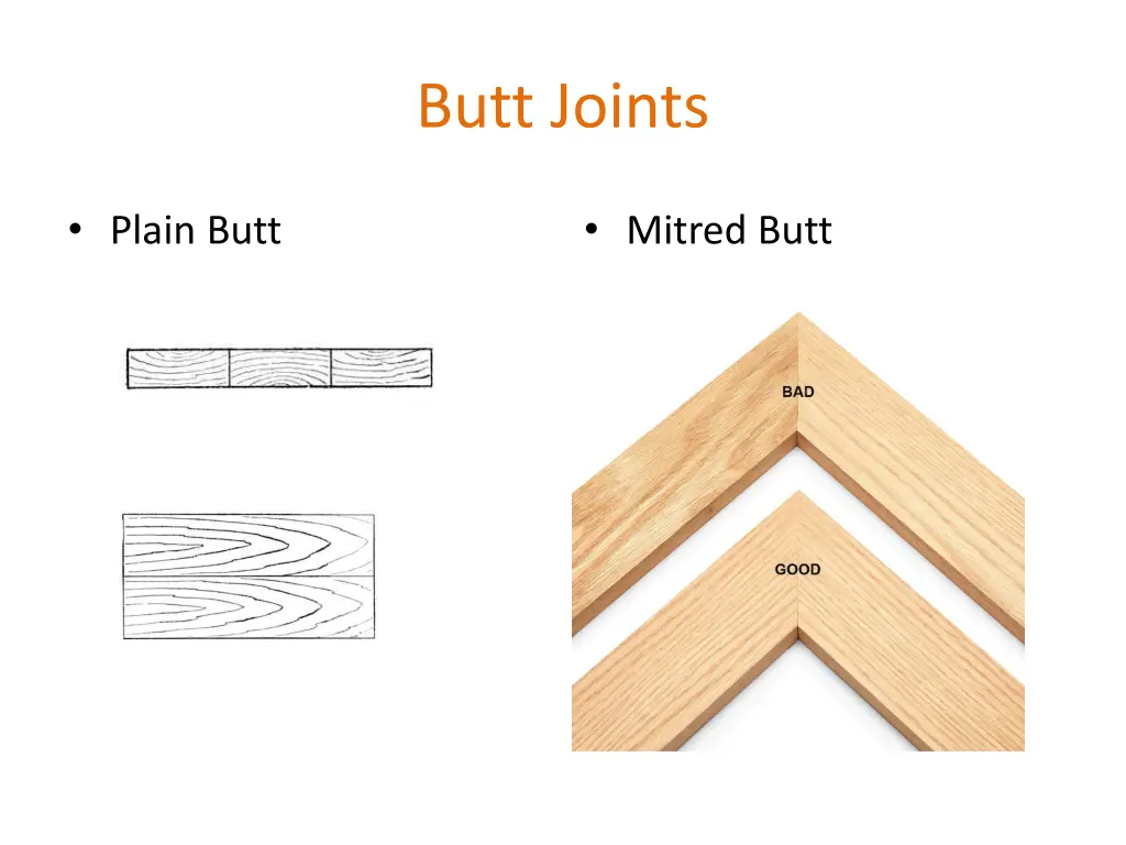 butt joints