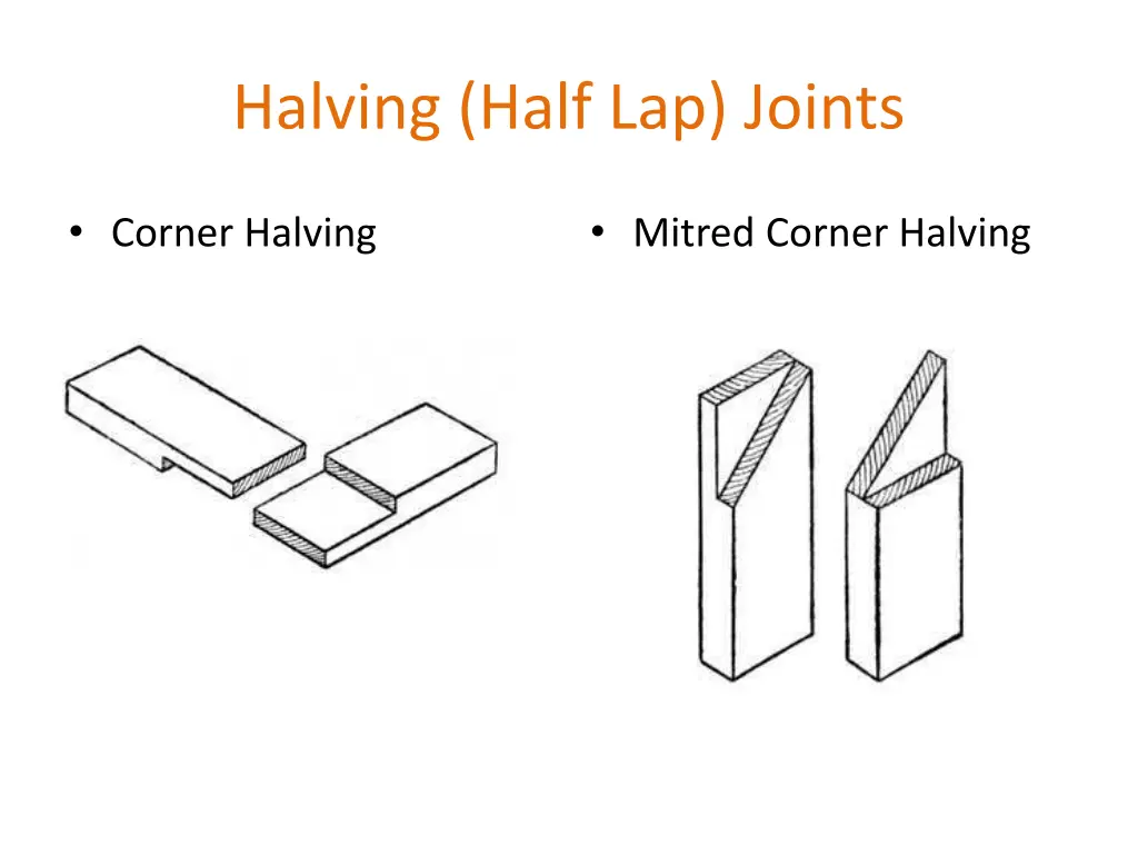 halving half lap joints