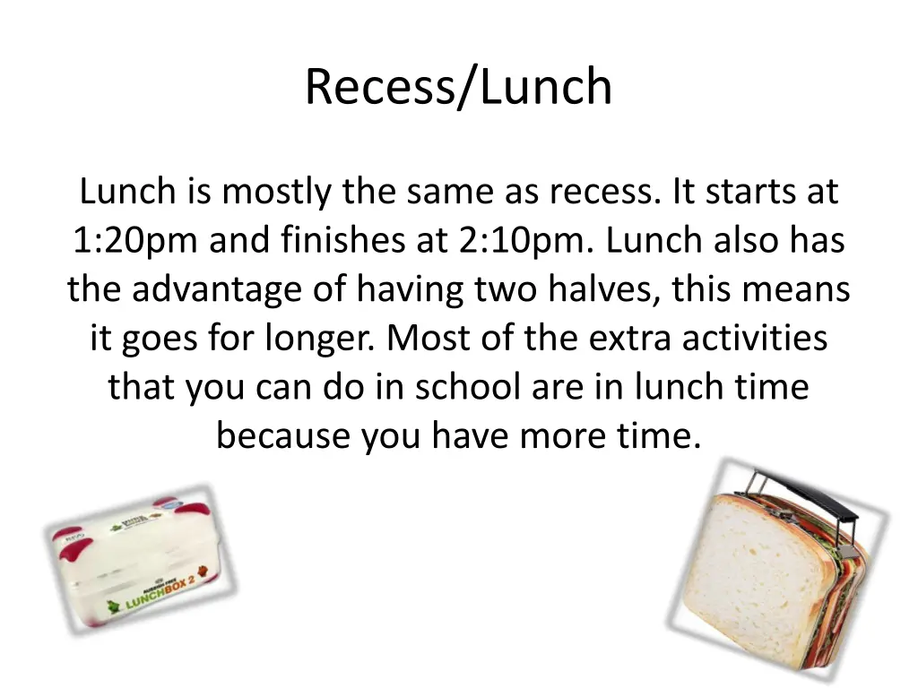 recess lunch 1