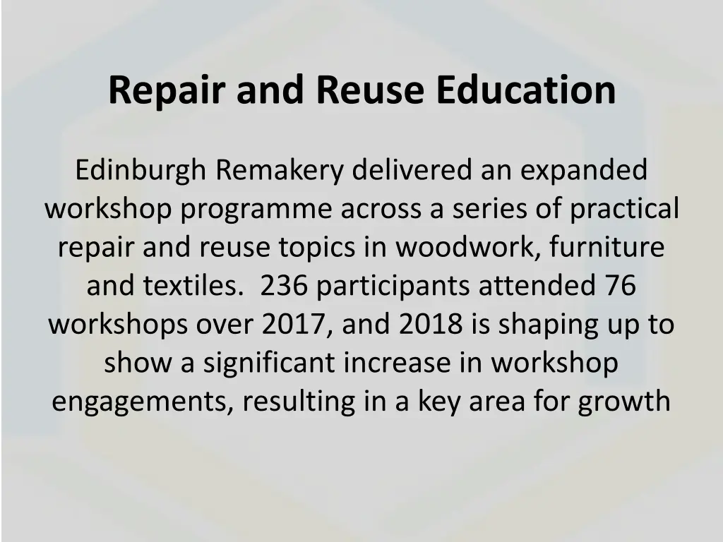 repair and reuse education