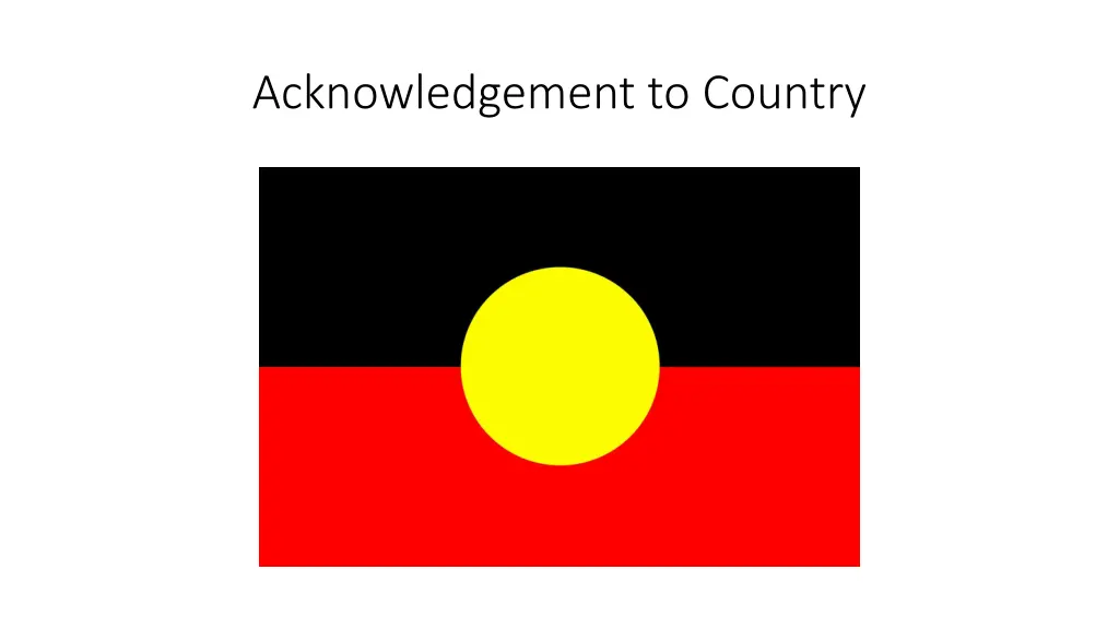 acknowledgement to country