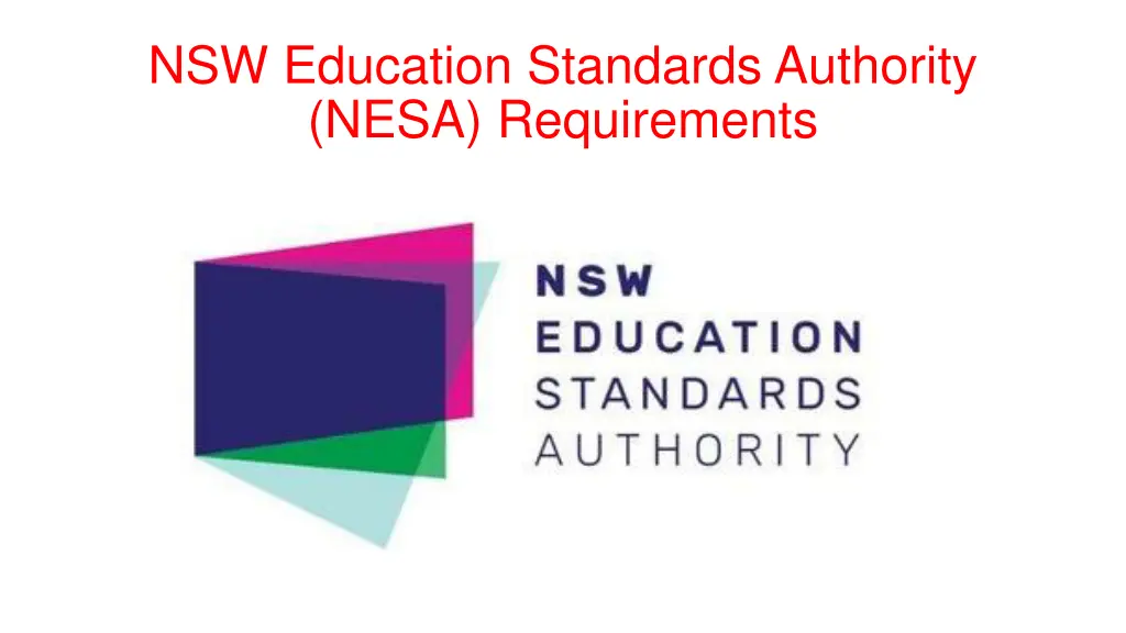 nsw education standards authority nesa