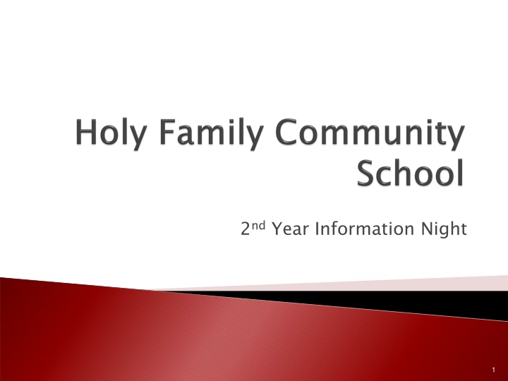 2 nd year information night