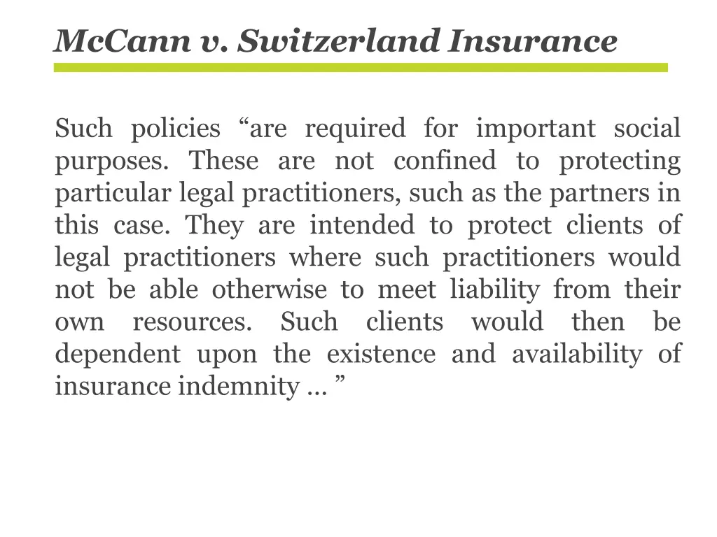 mccann v switzerland insurance