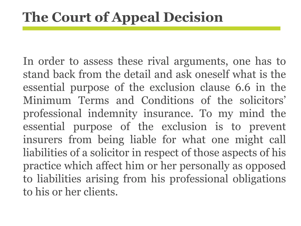 the court of appeal decision