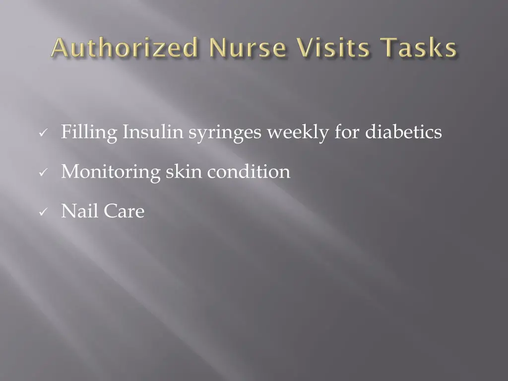 filling insulin syringes weekly for diabetics