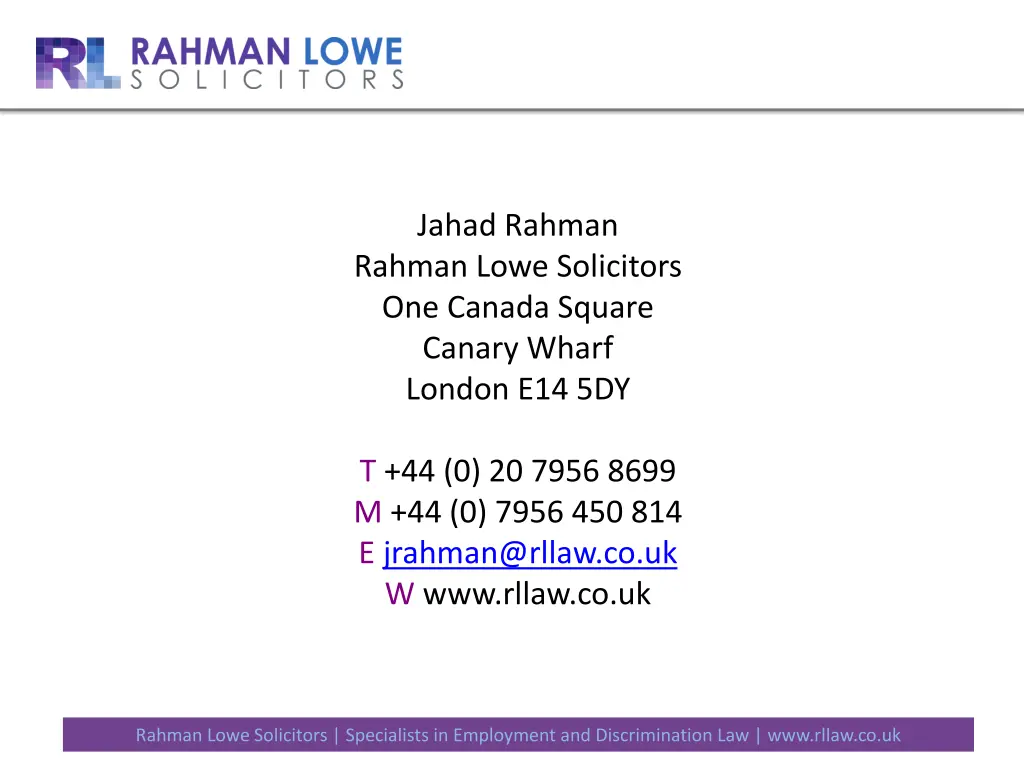 jahad rahman rahman lowe solicitors one canada