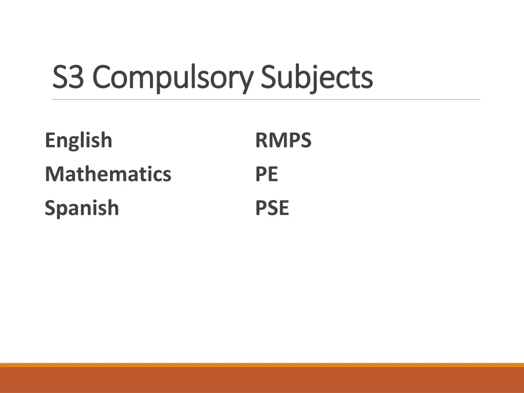 s3 compulsory subjects s3 compulsory subjects