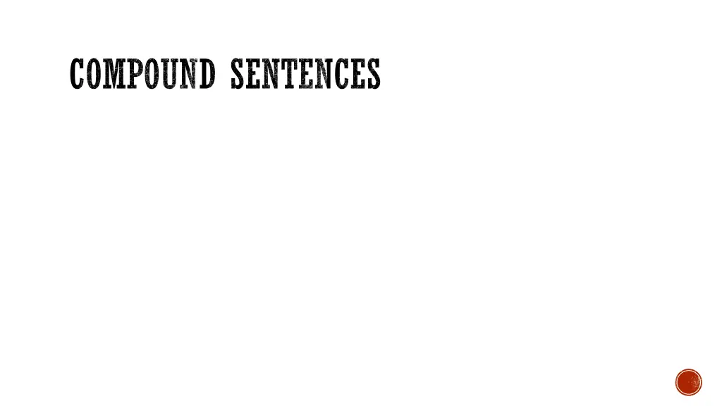 compound sentences