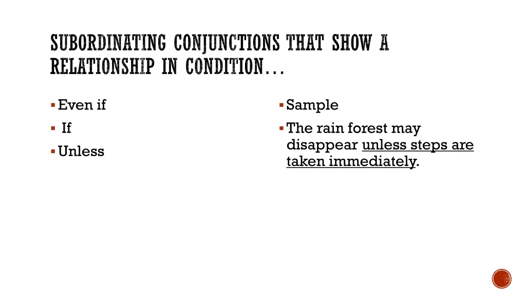 subordinating conjunctions that show 2