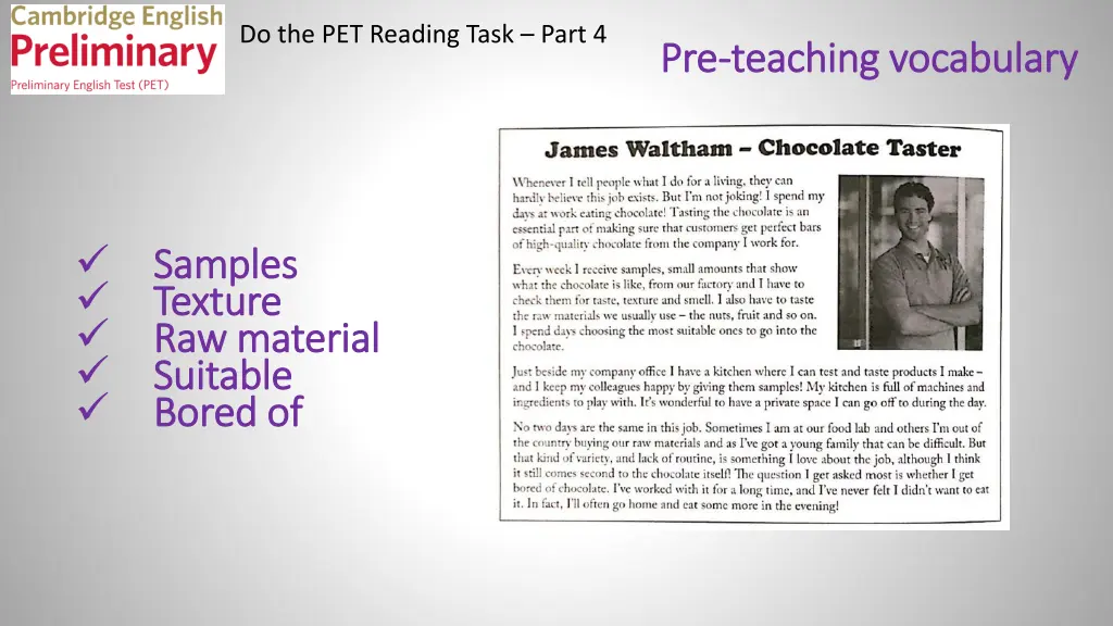 do the pet reading task part 4