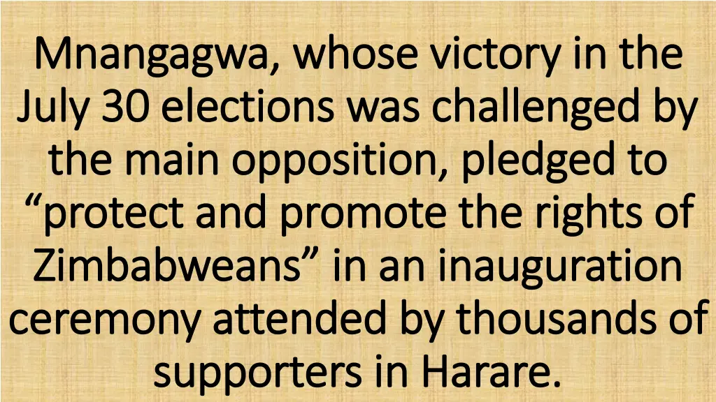 mnangagwa whose victory in the mnangagwa whose