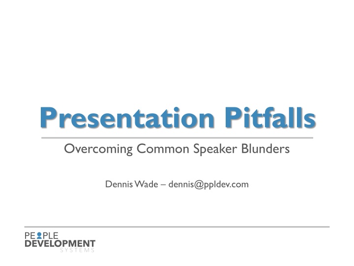 presentation pitfalls overcoming common speaker