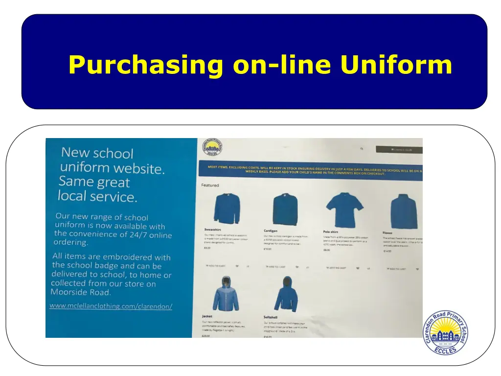 purchasing on line uniform