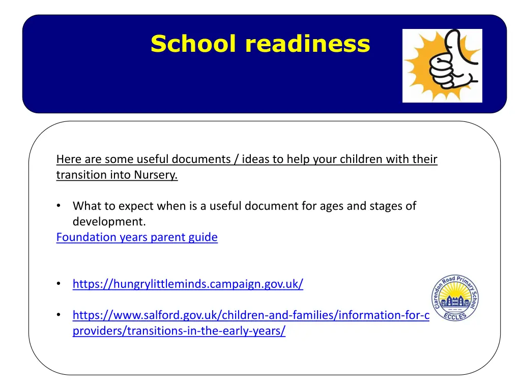 school readiness 1