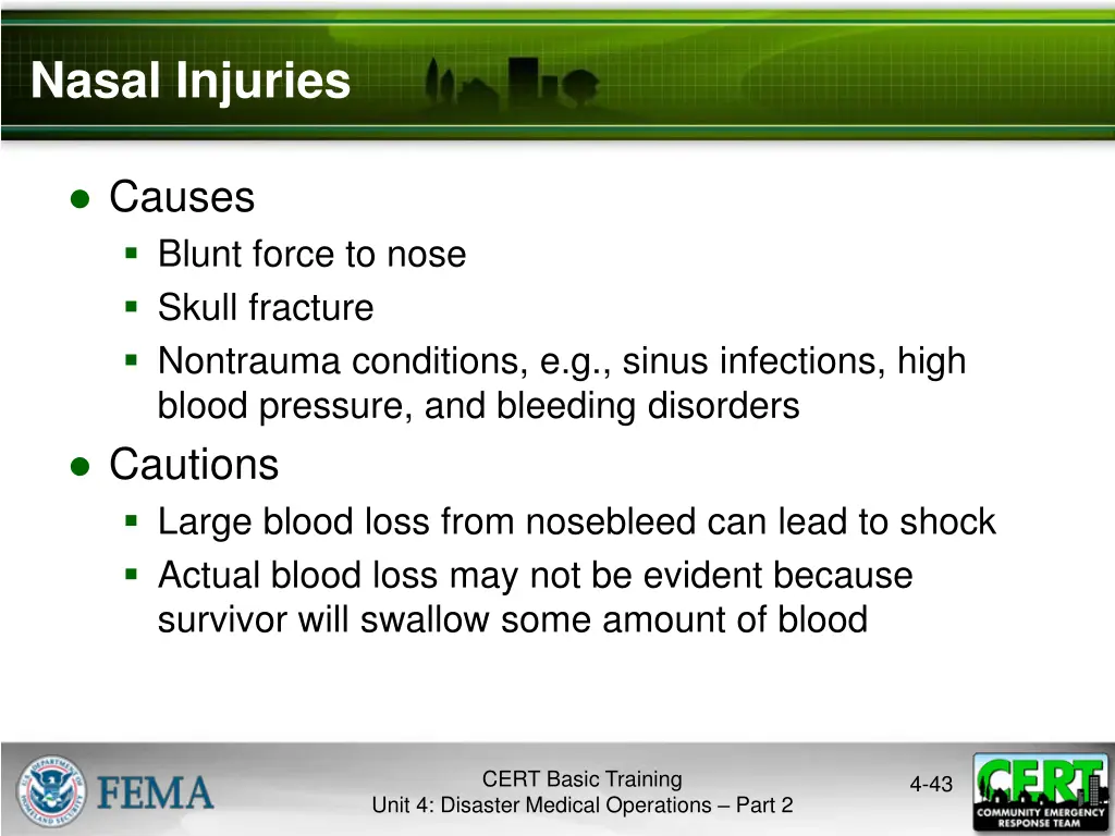 nasal injuries