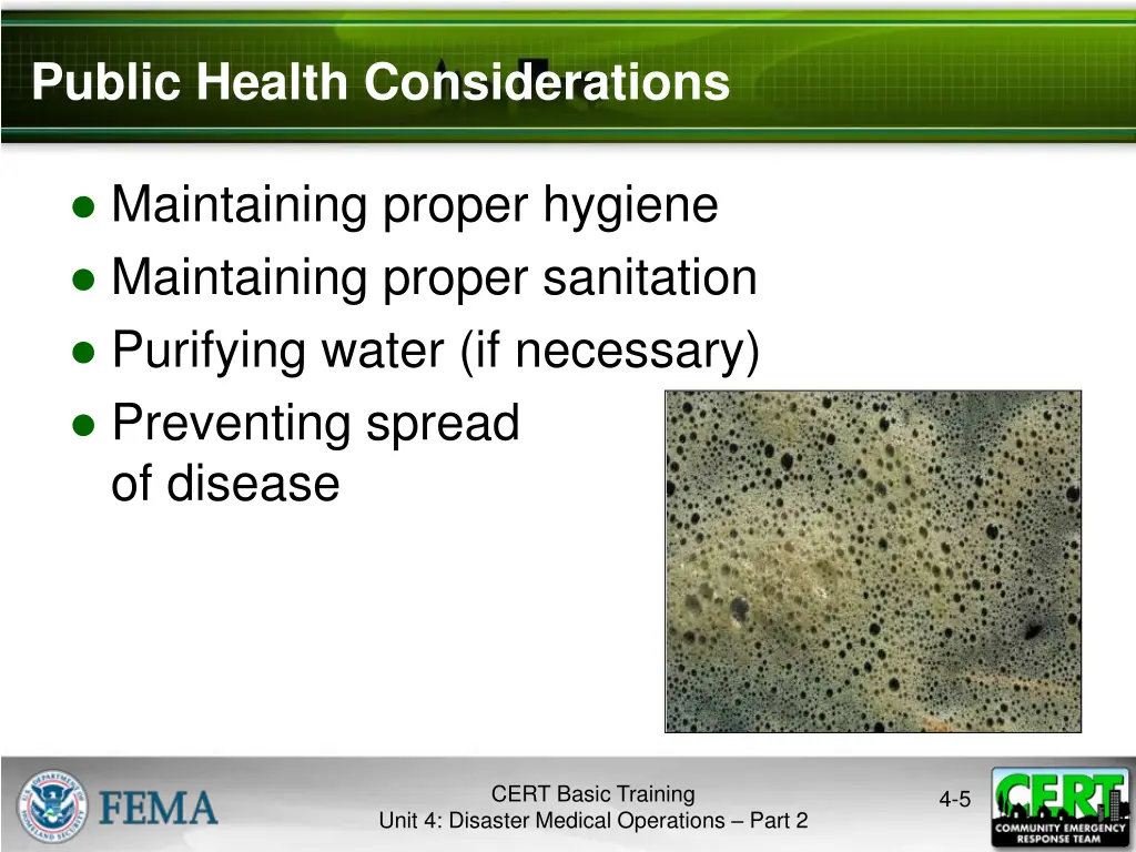 public health considerations