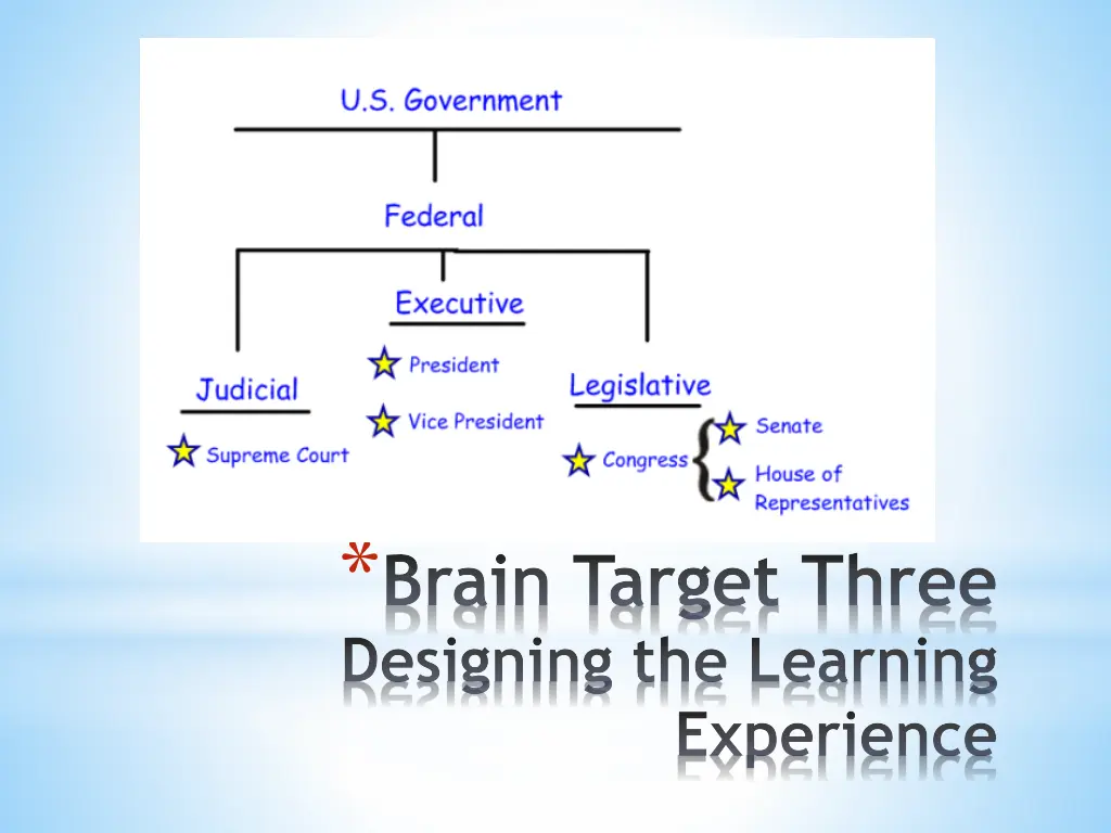 brain target three designing the learning