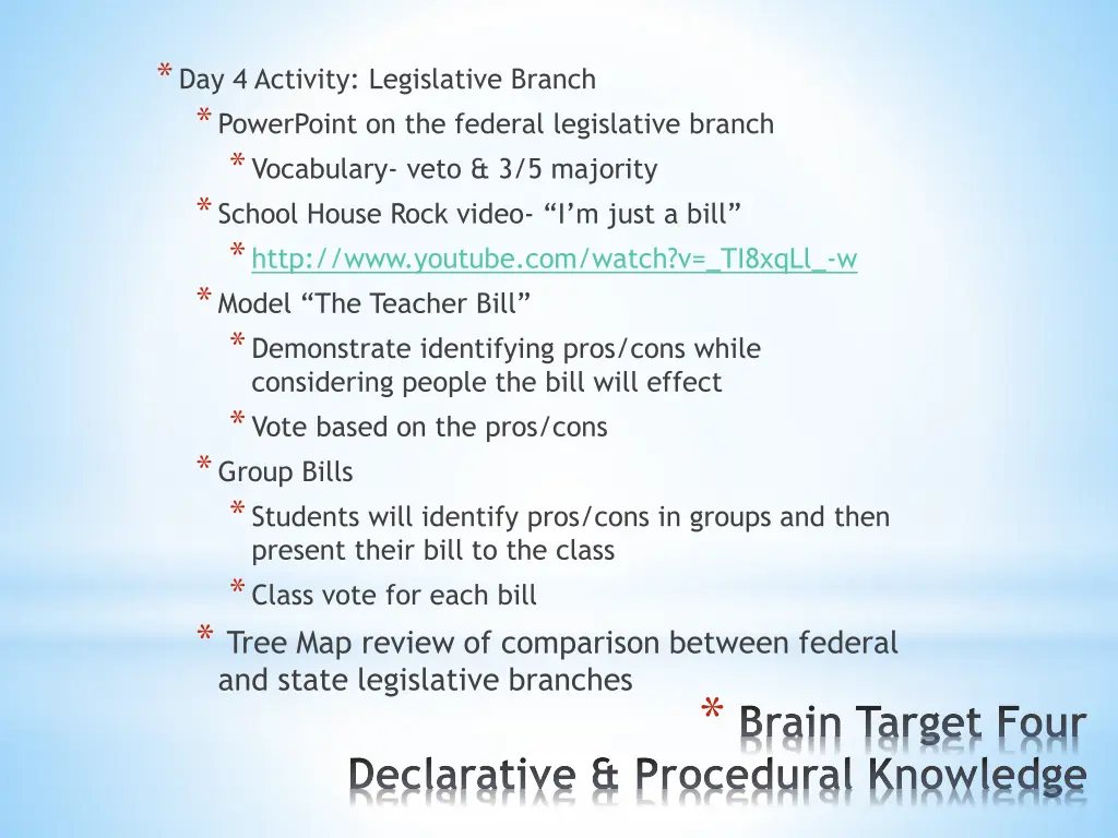 day 4 activity legislative branch powerpoint