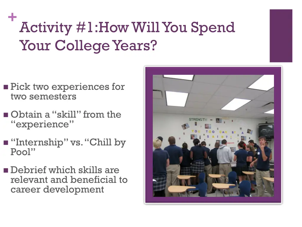 activity 1 how will you spend your college years