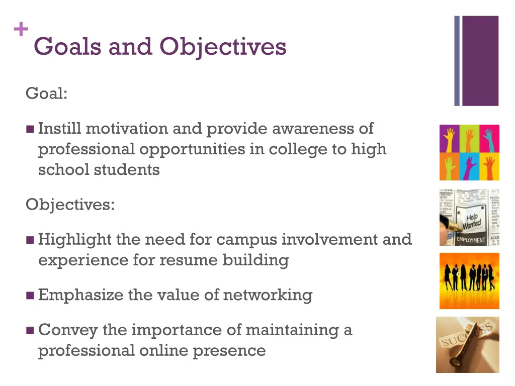 goals and objectives