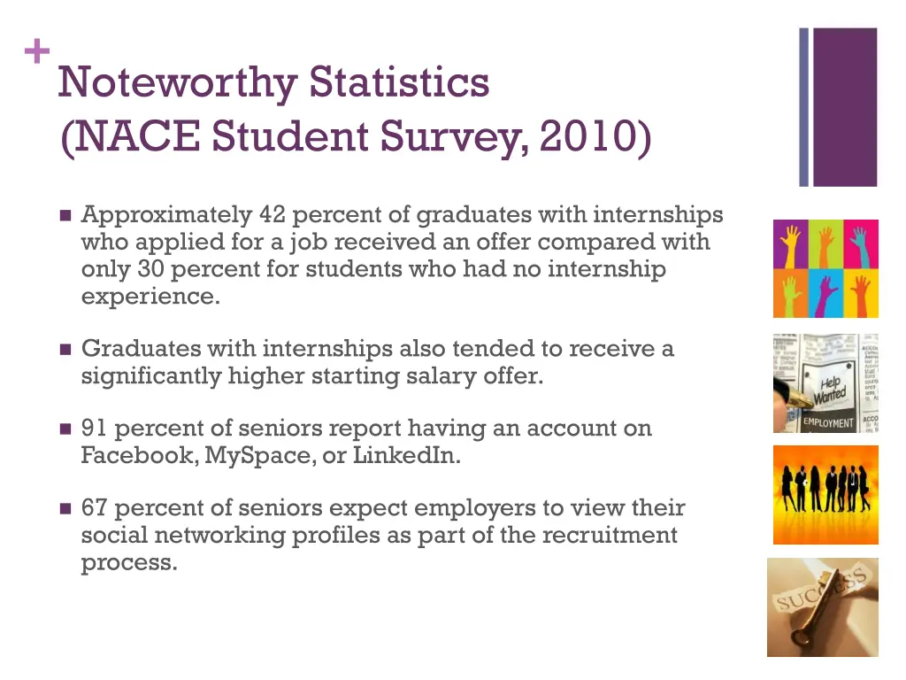 noteworthy statistics nace student survey 2010