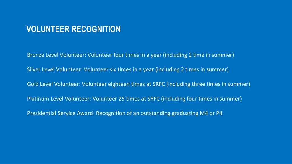 volunteer recognition