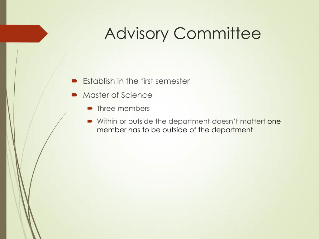 advisory committee