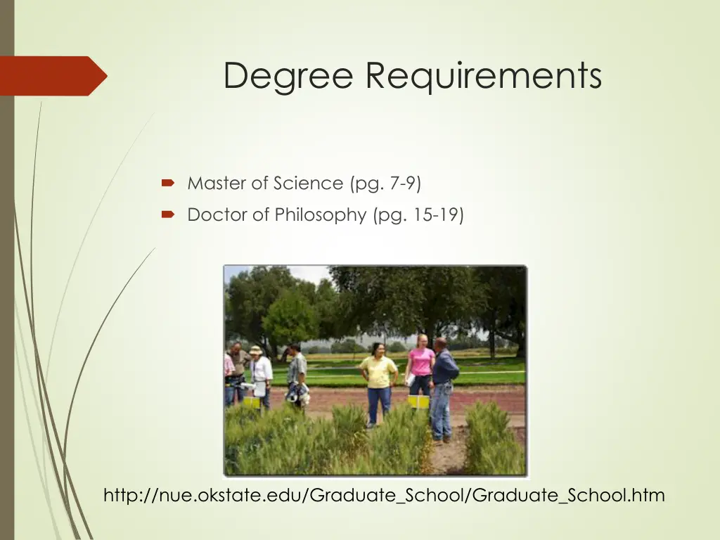 degree requirements