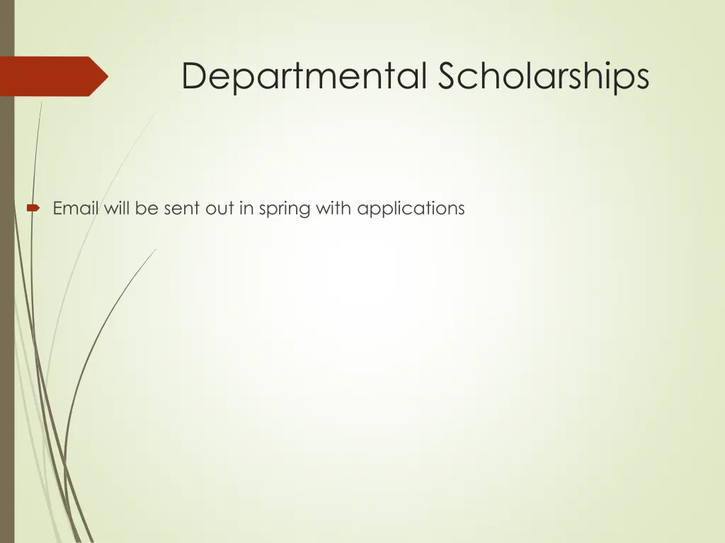 departmental scholarships