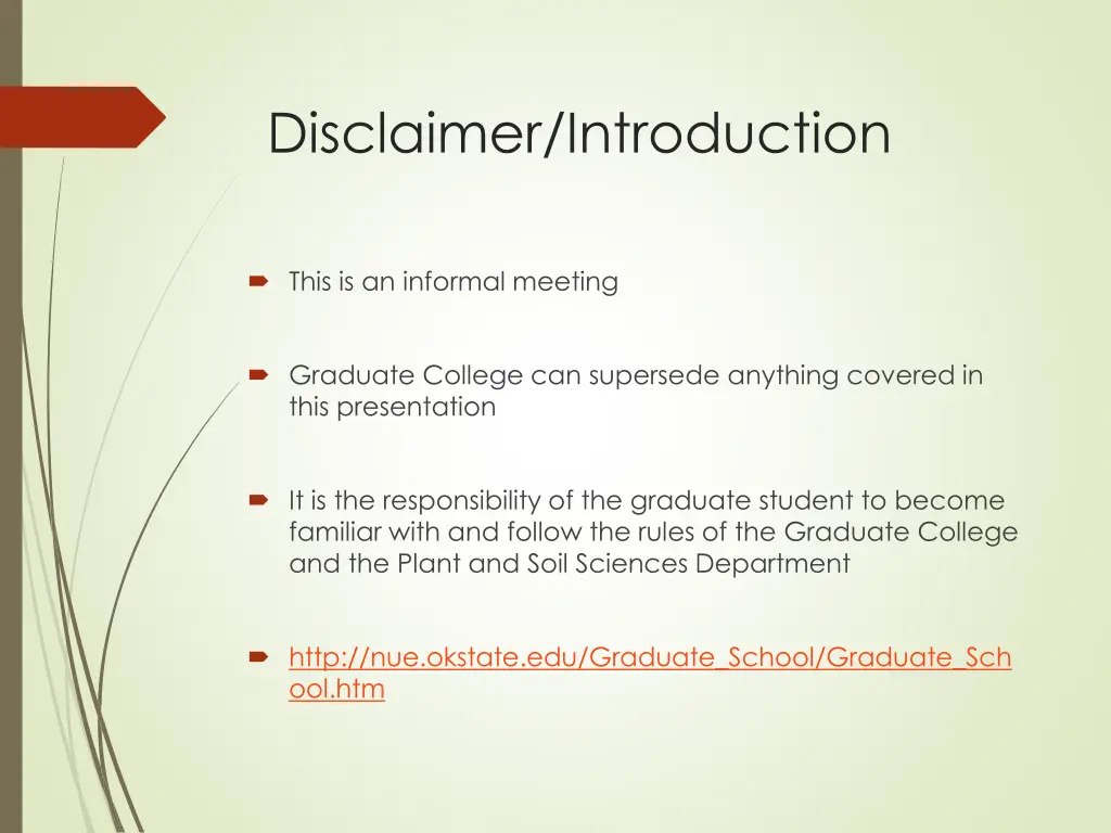 disclaimer introduction