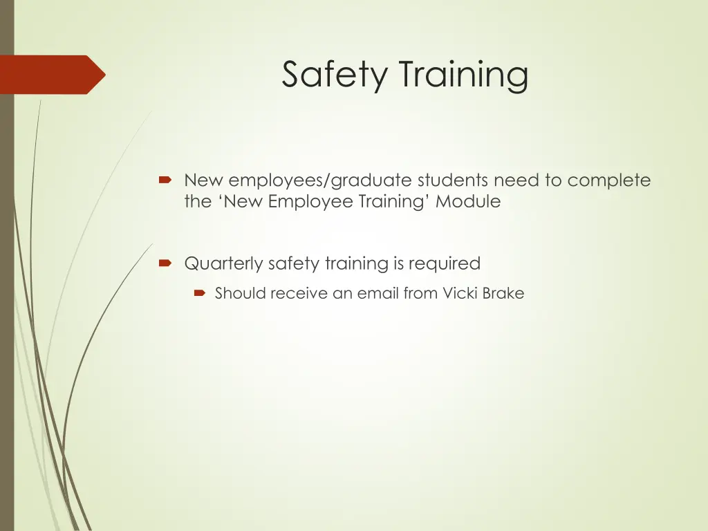 safety training