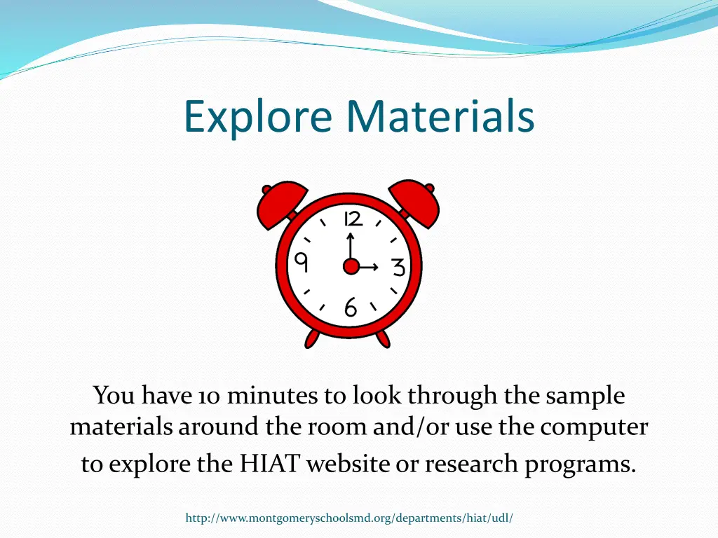 explore materials