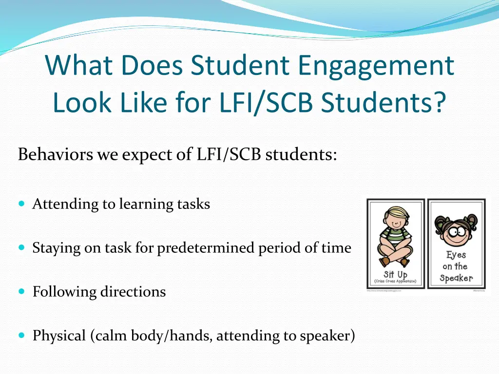 what does student engagement look like