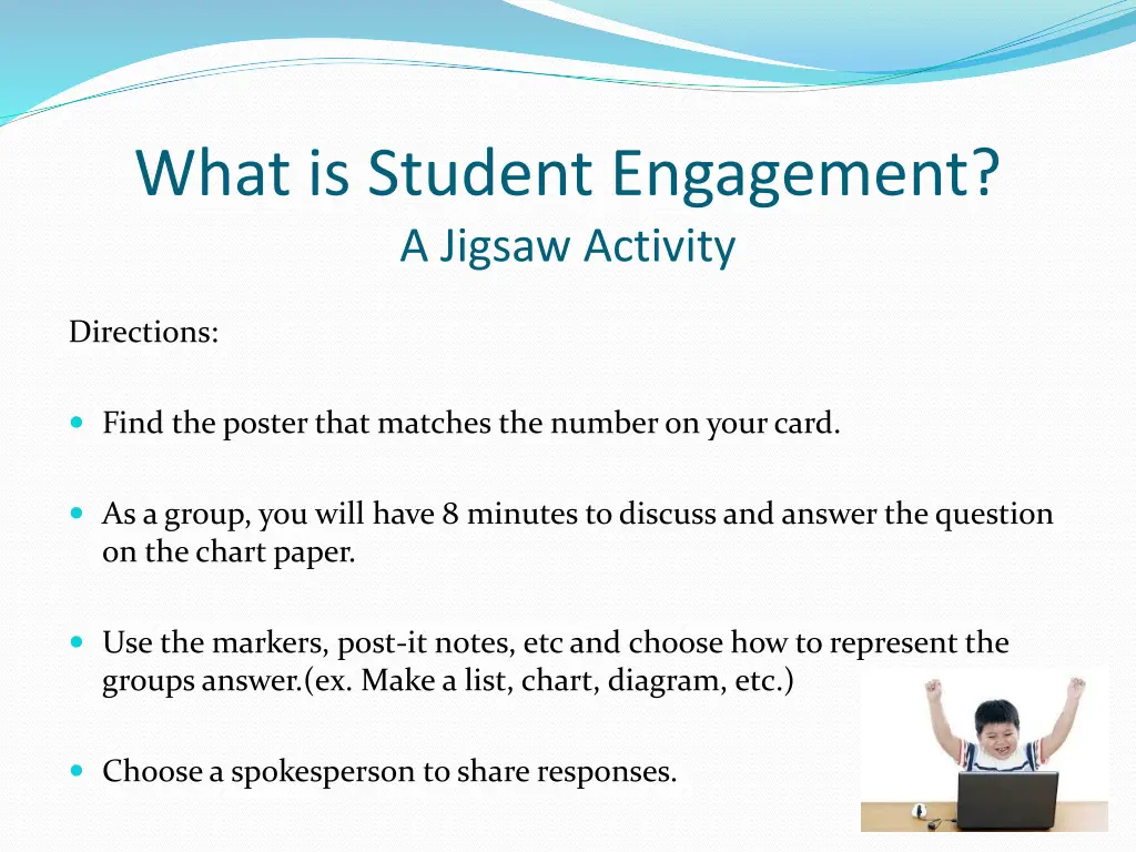 what is student engagement a jigsaw activity