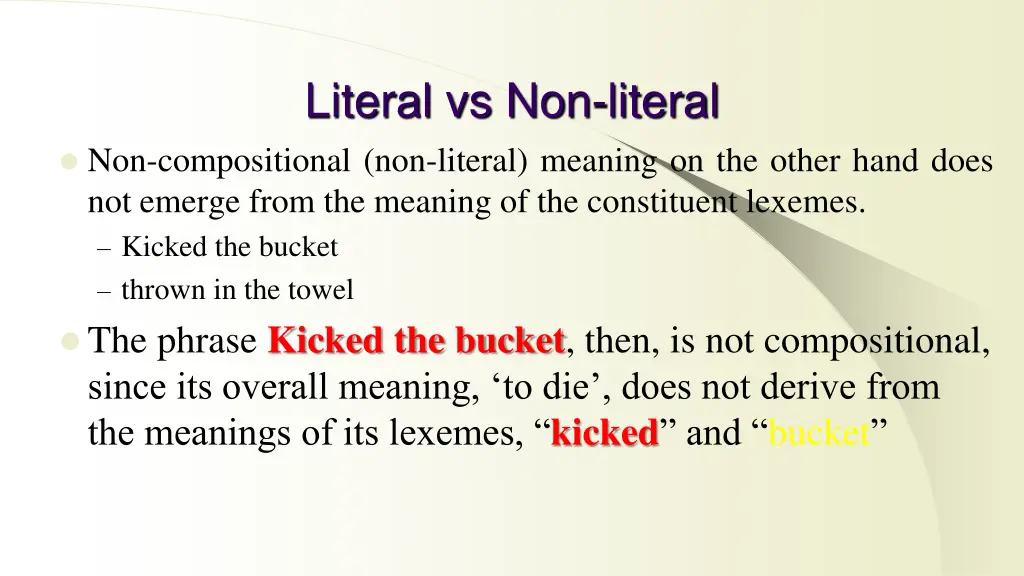 literal vs non literal 3